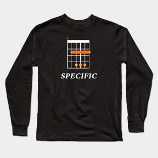 B Specific B Guitar Chord Tab Dark Theme Long Sleeve T-Shirt